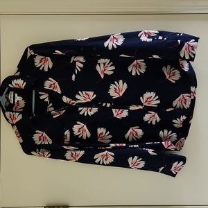 Express Floral Portofino Blouse M